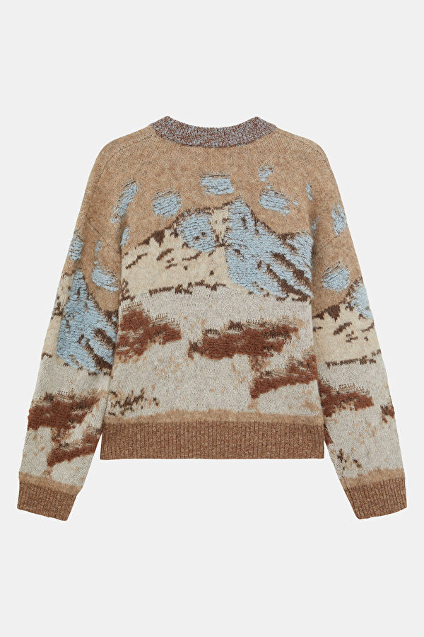Beige Wool Women's Sweater 2