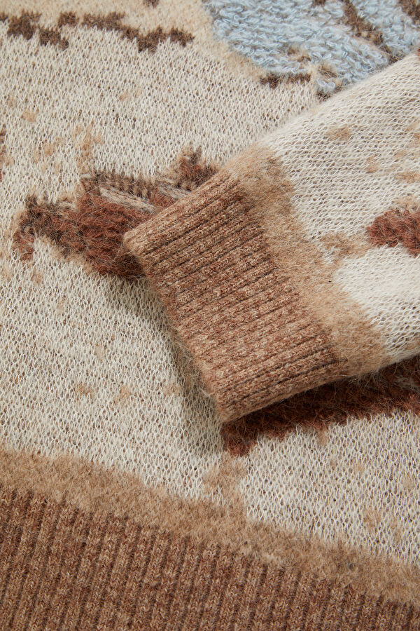 Beige Wool Women's Sweater 4