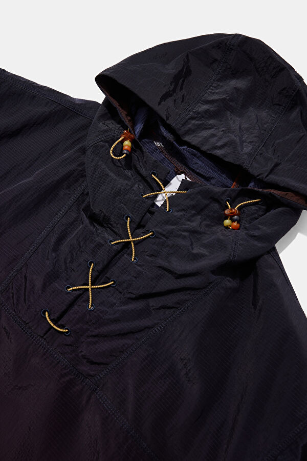X Aries Burgundy Gradient Pattern Men's Raincoat 3