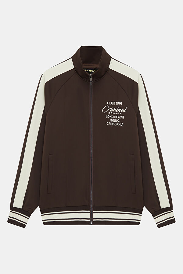 Men's Coffee Zip-Up Jacket