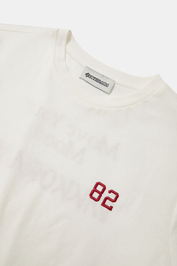 Off-white crew neck printed women's T-shirt 3
