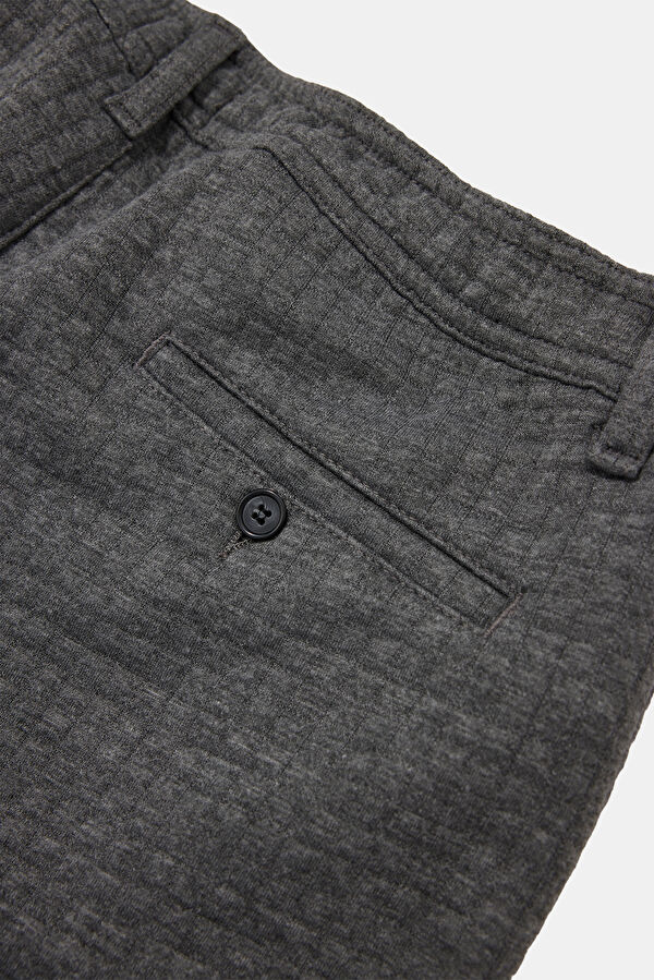 Grey Straight Leg Men's Trousers 4
