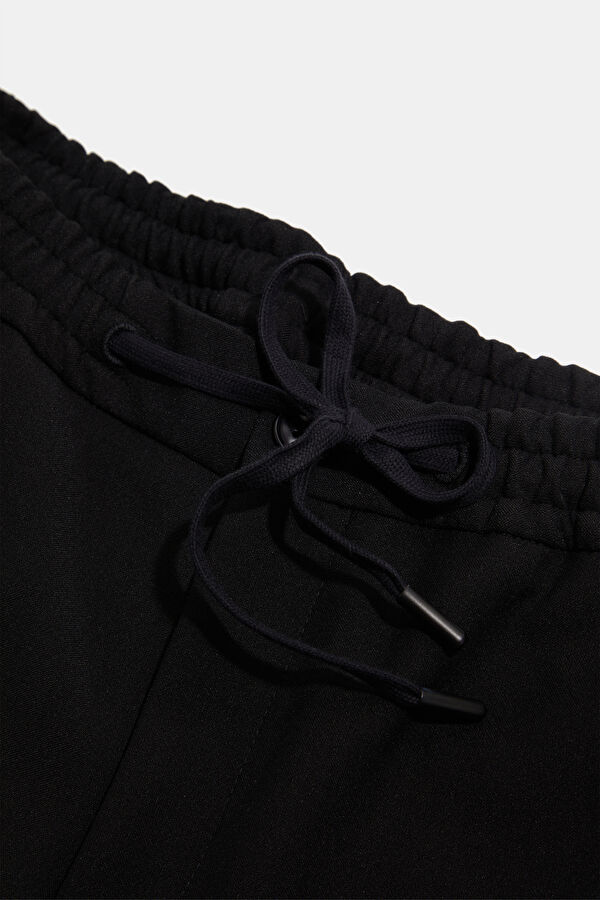 Black Straight Leg Men's Trousers 5