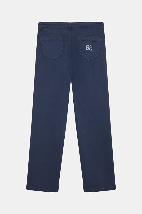 Navy Straight Men's Trousers 2
