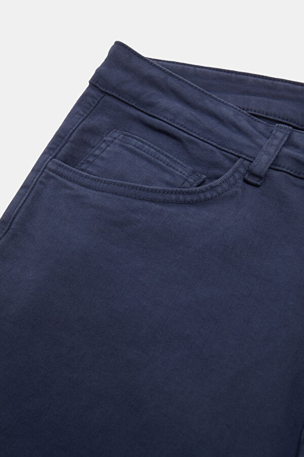 Navy Straight Men's Trousers 4