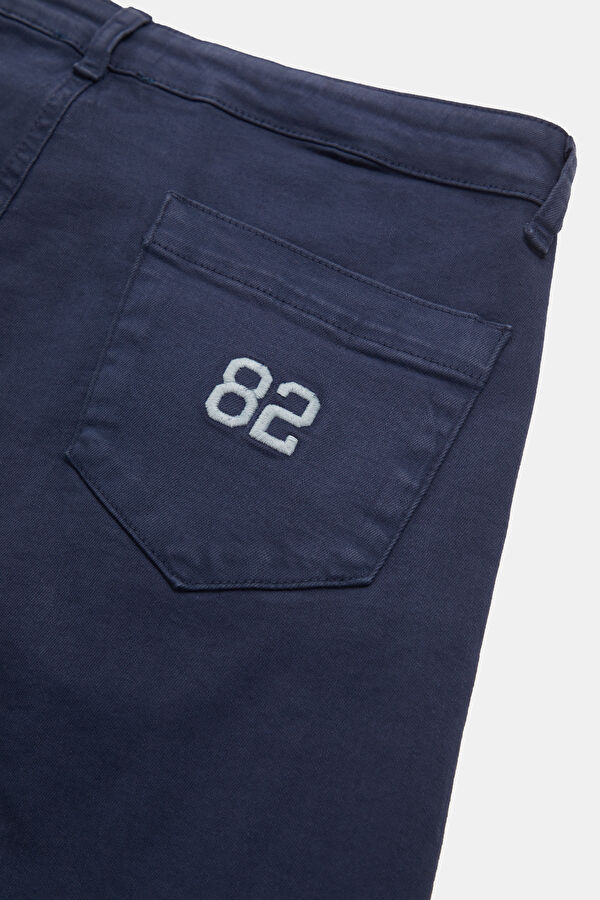 Navy Straight Men's Trousers 5