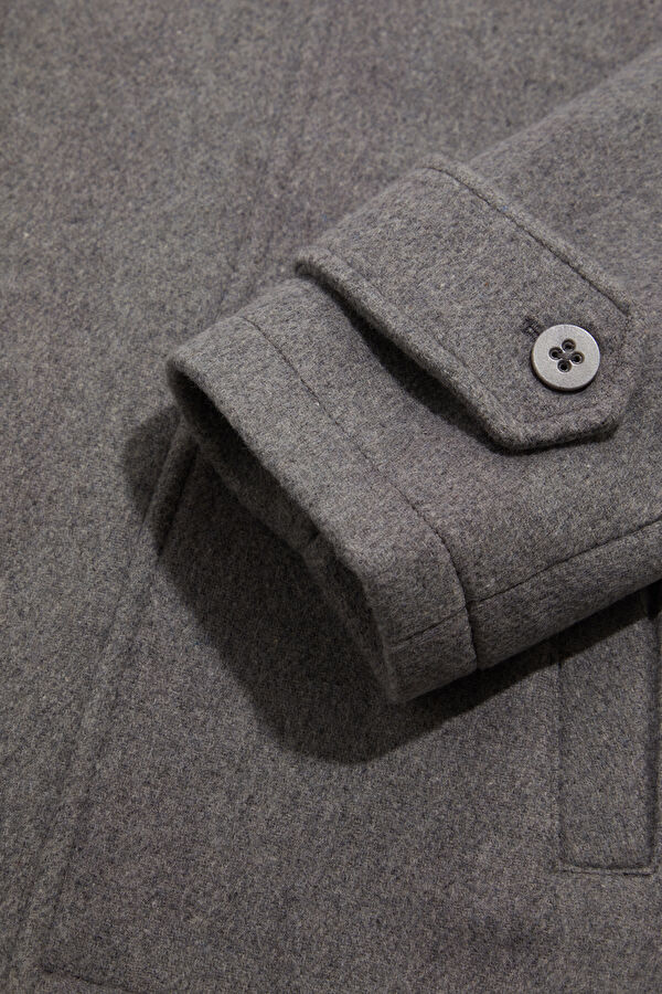 Grey Melange Men's Jacket 4