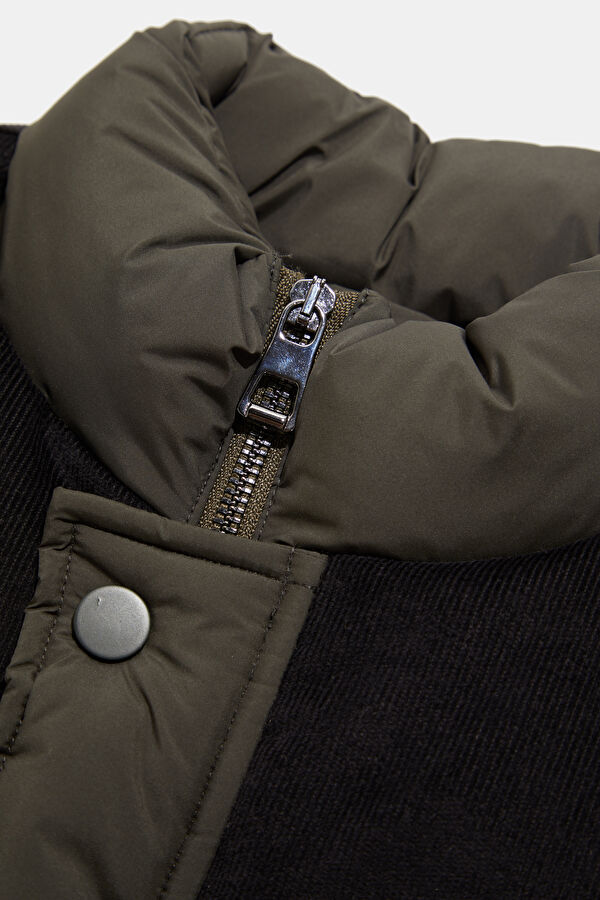 Khaki Men's Vest with Garni Detail 3