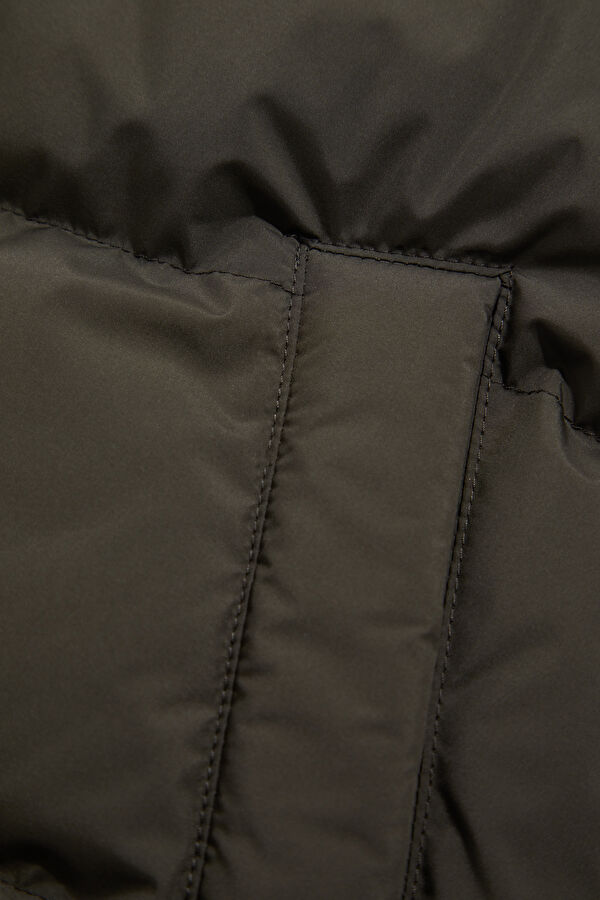 Khaki Men's Vest with Garni Detail 4