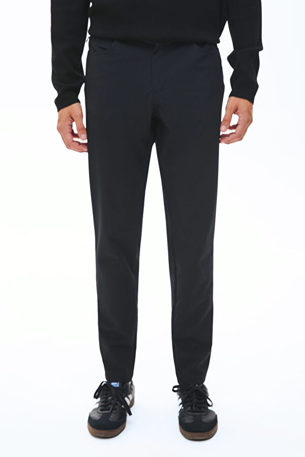 Black Tapered Fit Men's Pants 2