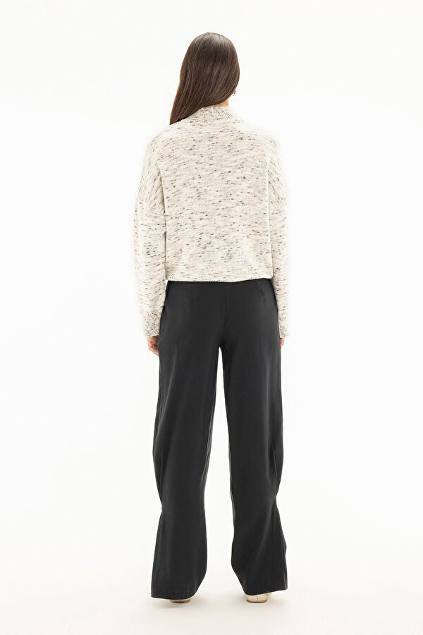 Black Straight Leg Women's Trousers 3