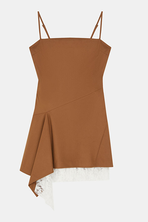 Tan Short Women's Dress 4
