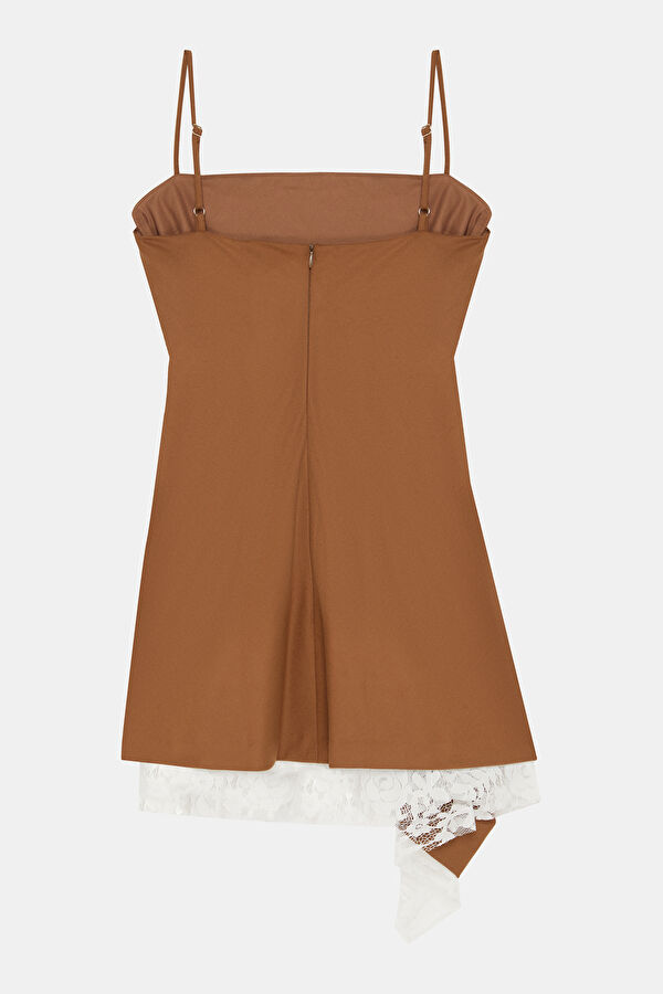 Tan Short Women's Dress 5