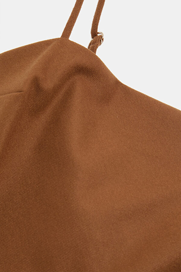 Tan Short Women's Dress 6