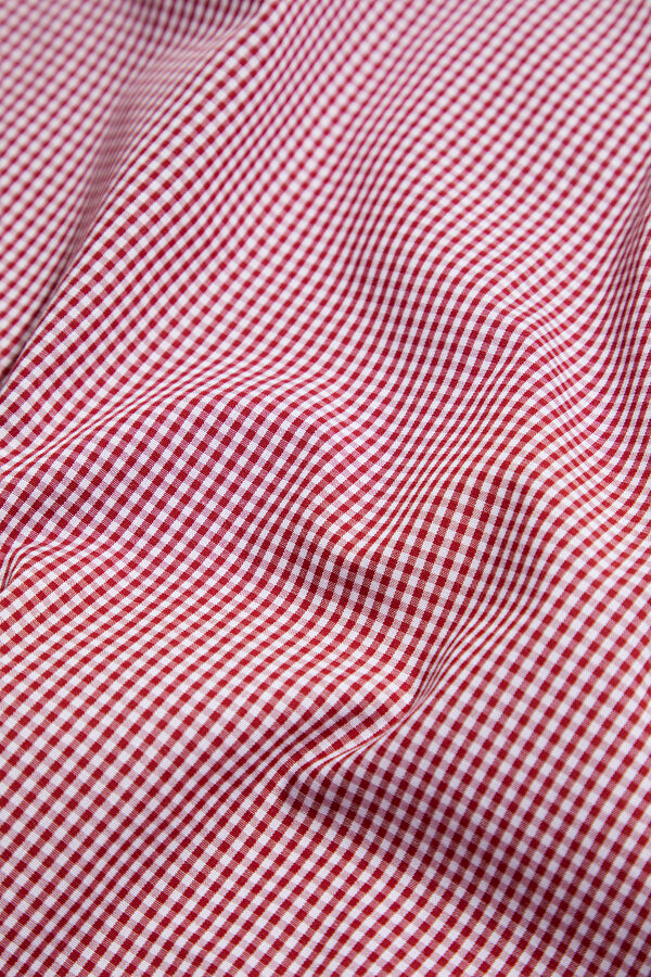 Women's Shirt with Gingham Pattern and Peter Pan Collar 9