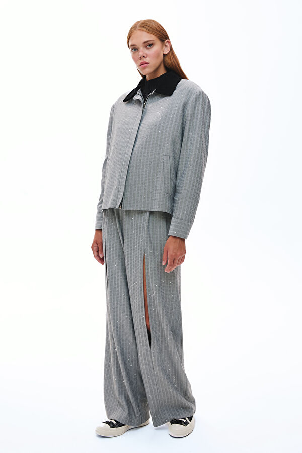 Black Wide Leg Women's Trousers