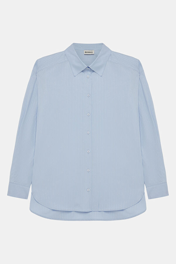 Blue Striped Women's Shirt