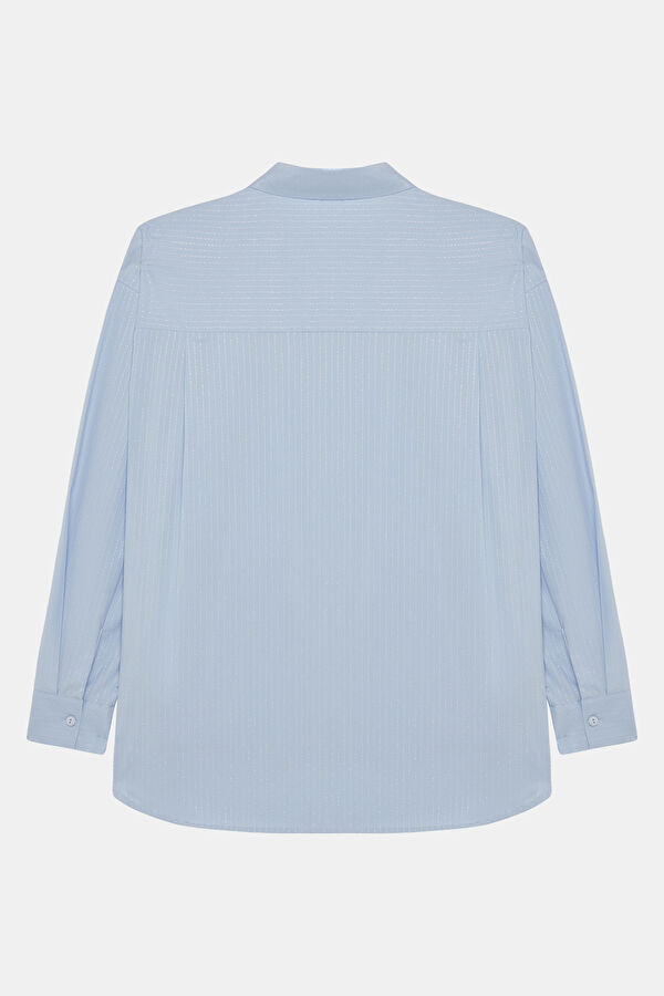 Blue Striped Women's Shirt 2