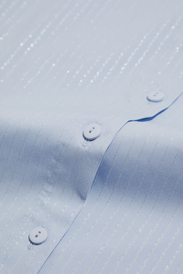 Blue Striped Women's Shirt 5