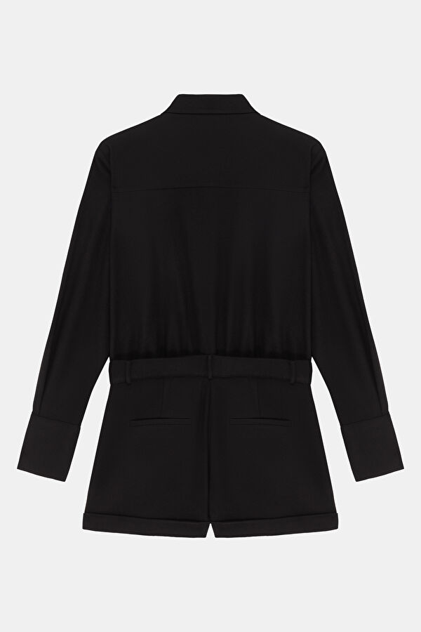Black Buttoned Women's Jumpsuit 6