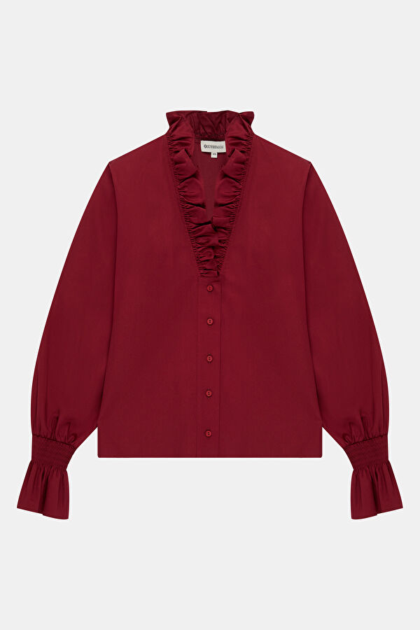 Burgundy Women's Shirt 5
