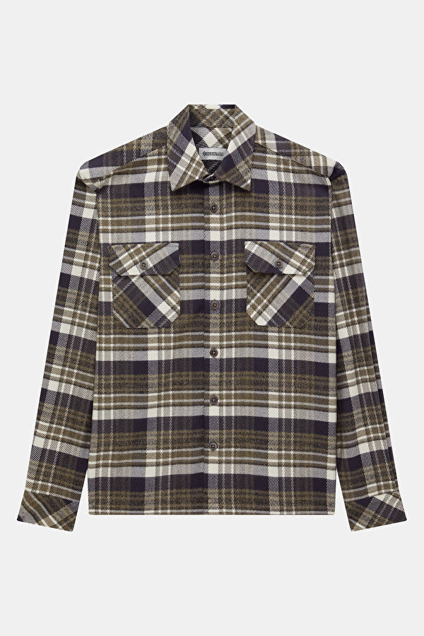 Multicolored Regular Men's Shirt