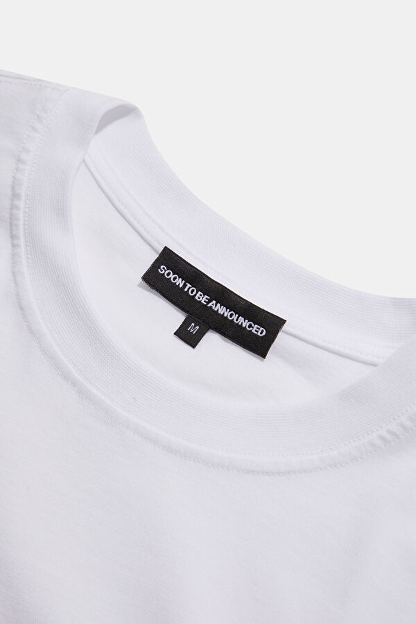 Libra 2.0 Oversize White Crew Neck Printed Men's T-Shirt 3