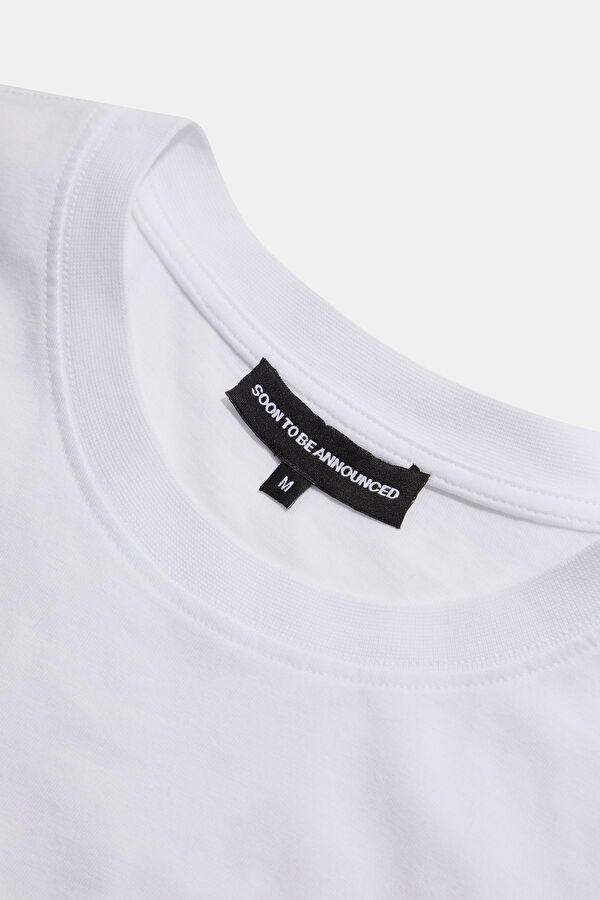 Gemini 2.0 Oversize Beyaz Bisiklet Yaka Baskılı Erkek T-Shirt 4