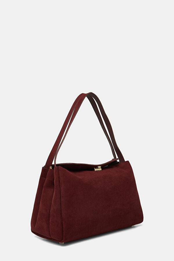 Eudora Suede Burgundy Bag 3