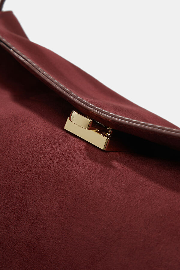Eudora Suede Burgundy Bag 5