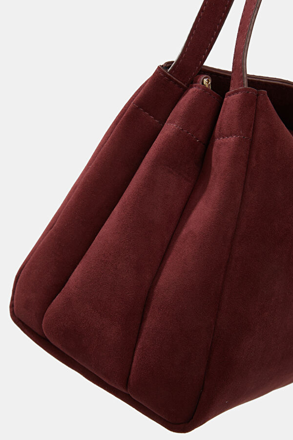 Eudora Suede Burgundy Bag 6