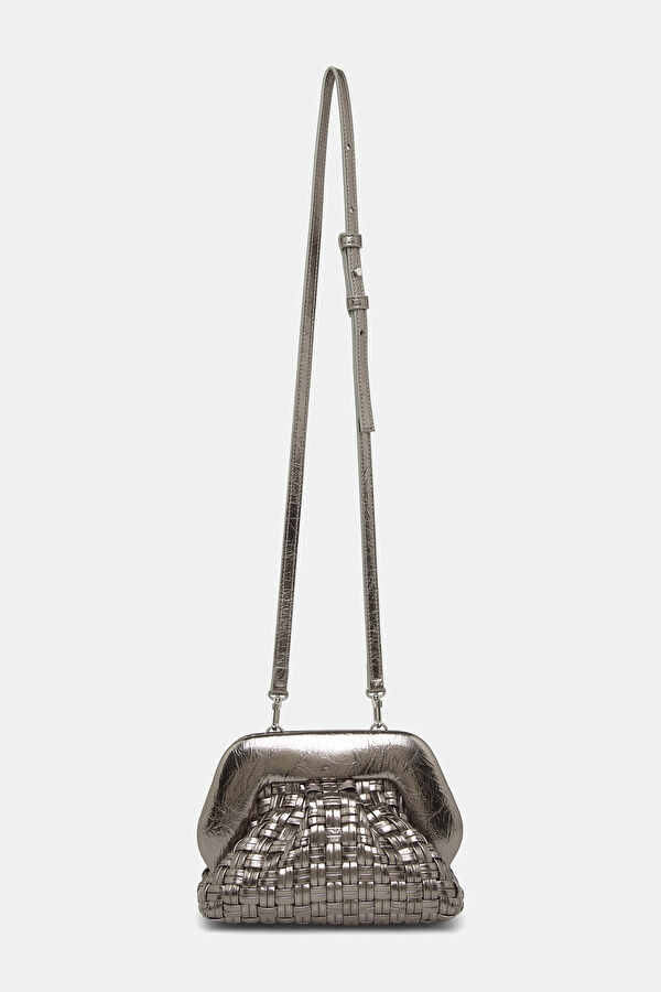 Gea Micro Weaved Laminated Silver Bag 2