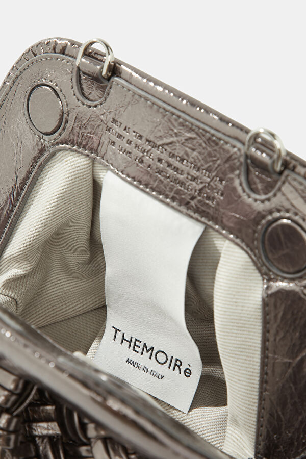 Gea Micro Weaved Laminated Silver Bag 6