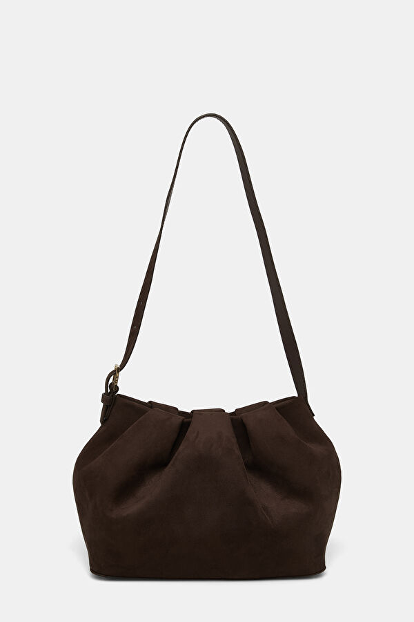 Lara Suede Dark Brown Bag