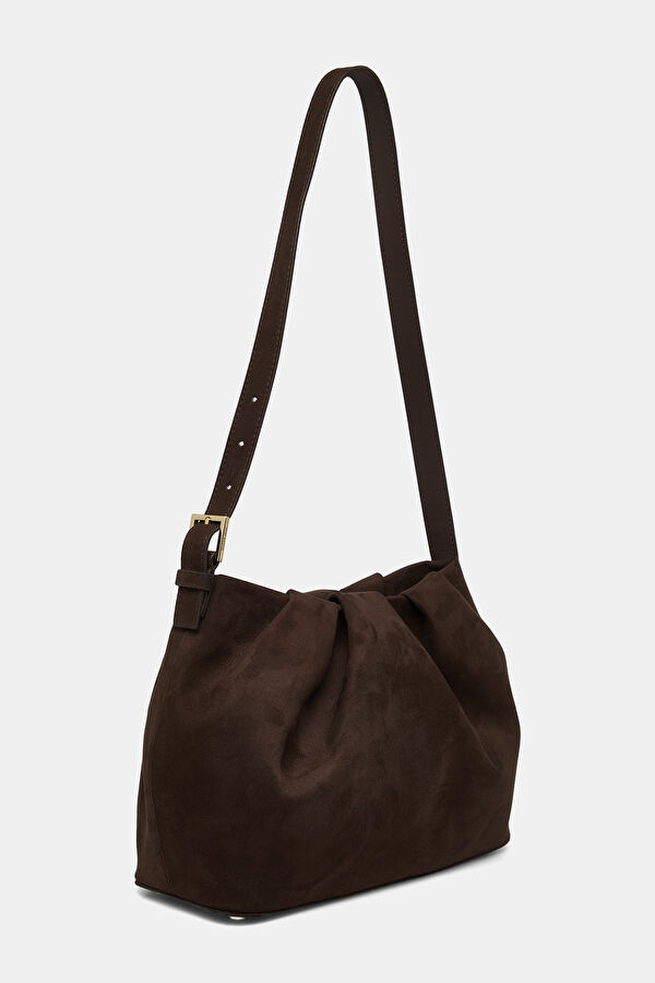 Lara Suede Dark Brown Bag 2