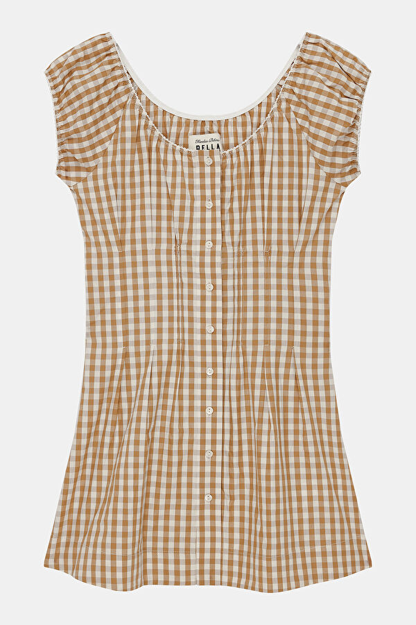 Bella Hadid Beige Mini Women's Dress