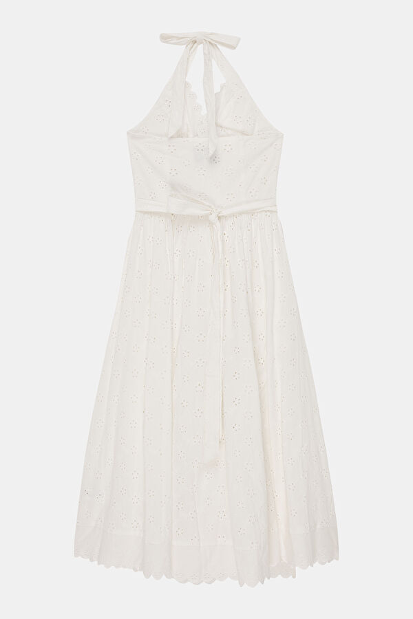 Bella Hadid White Midi Women's Dress 2