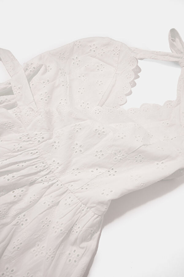 Bella Hadid White Midi Women's Dress 3