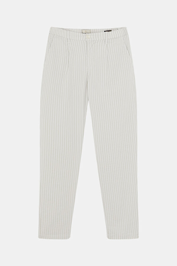 Grey Straight Leg Men's Trousers