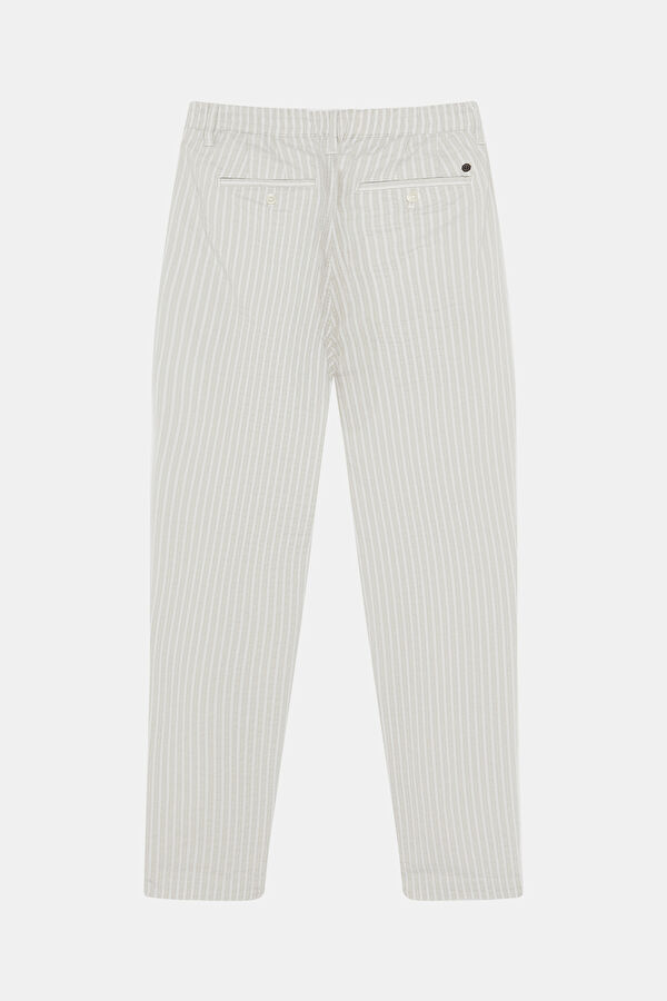 Grey Straight Leg Men's Trousers 2