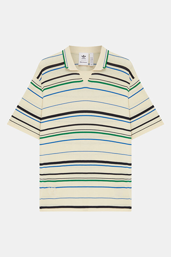 X Wales Bonner Çok Renkli Polo Yaka Çizgili Erkek T-Shirt