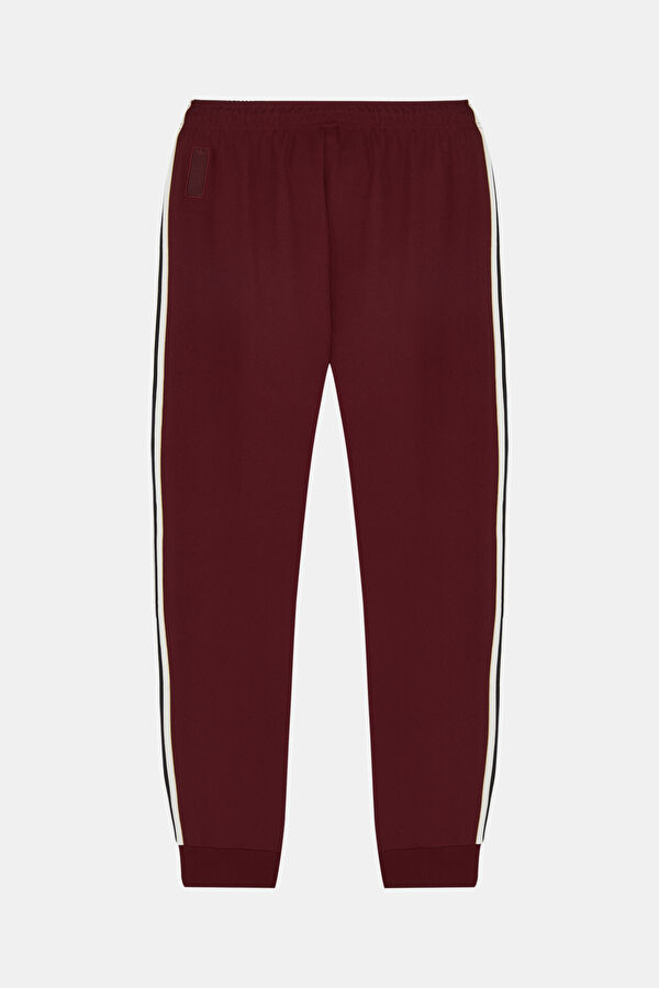 Relax Fit Burgundy Straight Leg Sport Men's Trousers 4