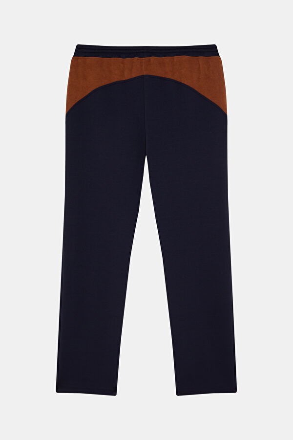 Navy Blue Wide Leg Sport Men's Trousers 2