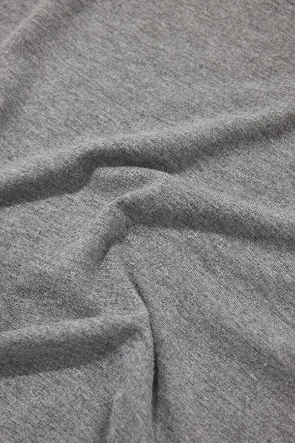 Grey Crew Neck Men's T-Shirt 4