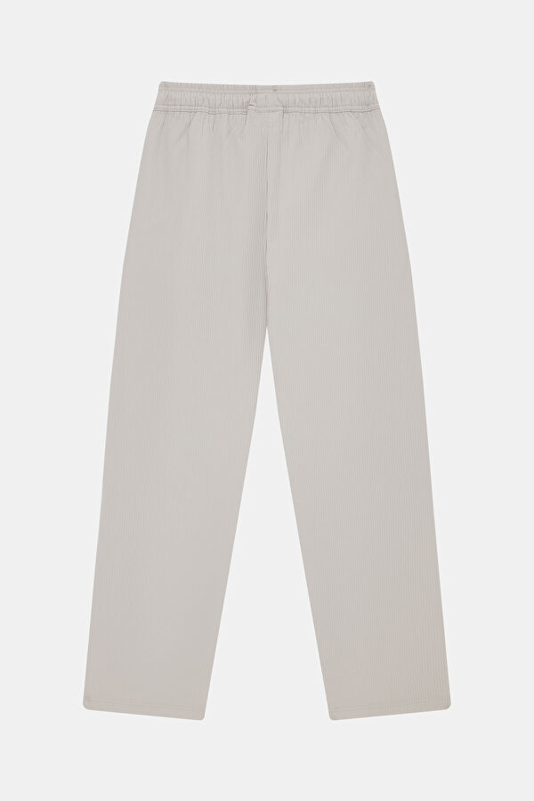 Relax Fit Grey Wide Leg Men's Trousers 2