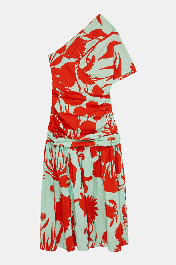 Orange Midi Women's Dress