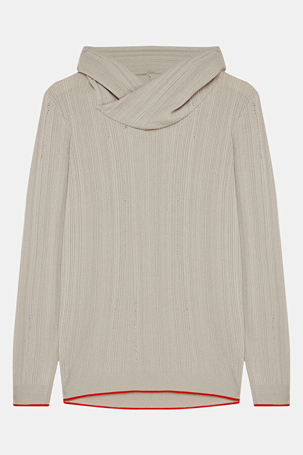 Grey Knitted Men's Sweater