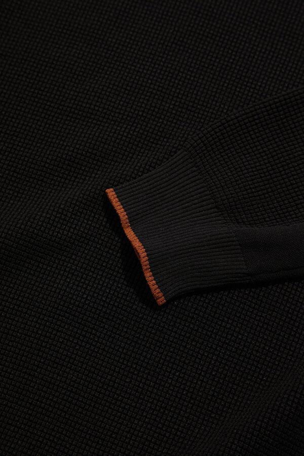 Black Knit Men's Sweater 4