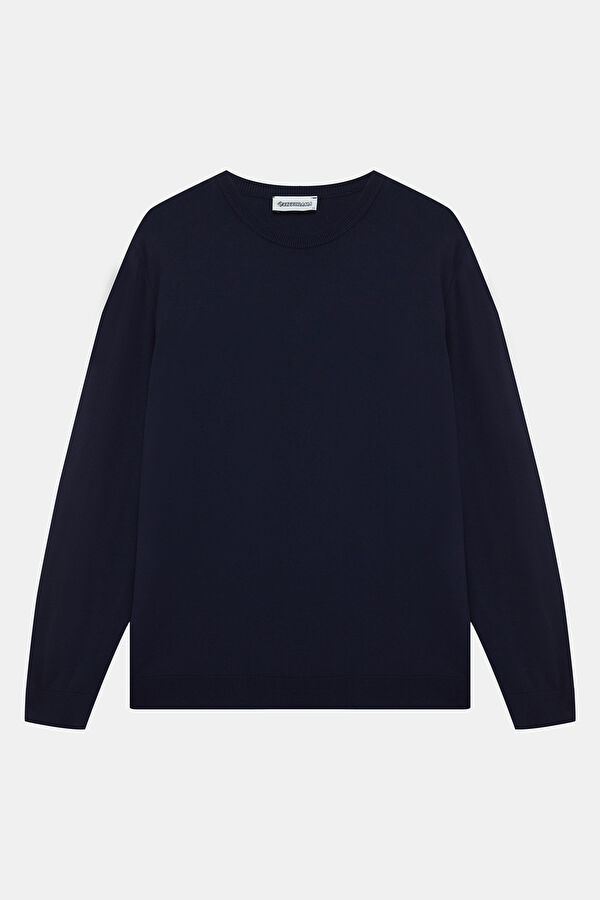 Navy Modal Knit Men's Sweater