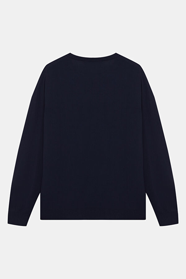 Navy Modal Knit Men's Sweater 2